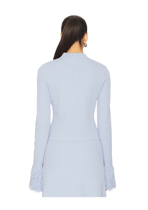 Clea Imogen Long Sleeve Knit Sweater in Baby Blue. Size S. Also in XS, L.