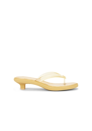 Coach Jelly Flip Flop Sandal in Yellow. Size 6. Also in 5, 7, 8, 9, 10.