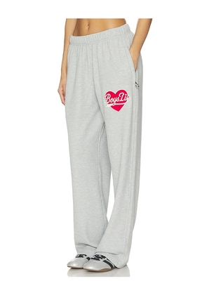 Boys Lie Signature Thermal Alex Sweatpants in Grey. Size XS. Also in S, M, L, XL/1X.