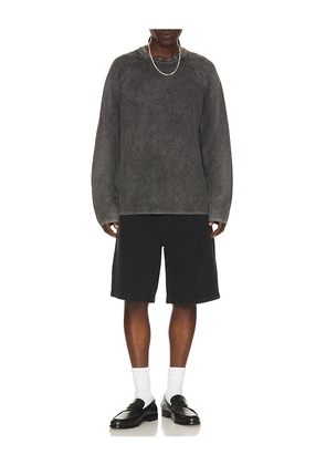 Dunst Pleated Bermuda Denim Shorts in Black. Size M. Also in L.