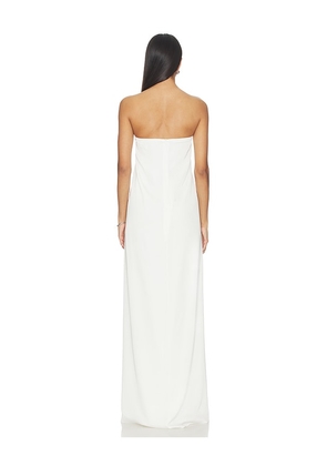 AWAVE Studio Strapless Maxi Dress in White. Size 34/2. Also in 40/8, 42/10.