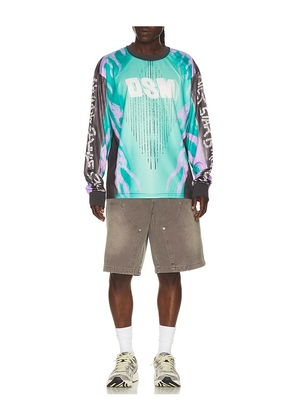 Diet Starts Monday MX Flame Jersey in Teal. Size S. Also in L, M, XL/1X.