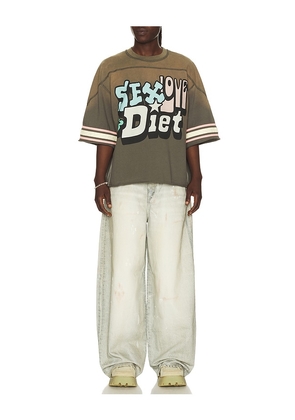 Diet Starts Monday SL&D-26 Tee in Brown. Size S. Also in M, L, XL/1X.