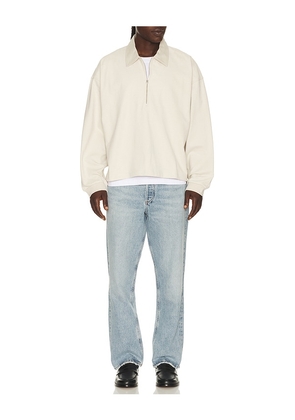 AGOLDE Darius Polo in White. Size M. Also in XL/1X.