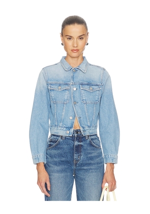 Citizens of Humanity Charisse Shrunken Jacket in Blue. Size XS. Also in S, M, L, XL.