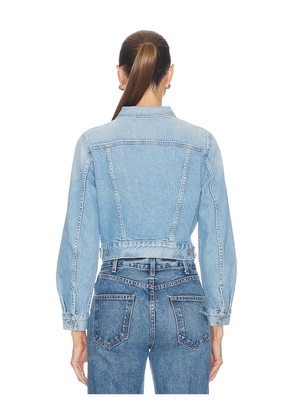 Citizens of Humanity Charisse Shrunken Jacket in Blue. Size XS. Also in S, L, XL.
