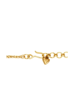 Brinker + Eliza Love Always Necklace in Metallic Gold.