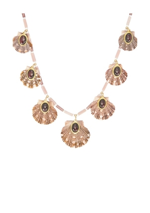 Brinker + Eliza Ophelia Necklace in Rose.