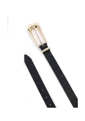 Ettika Large Signature Buckle Belt in Black. Size S. Also in XS, M, L.