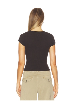 Citizens of Humanity Humanity Baby Waffle Tee in Brown. Size XS. Also in S, M, L, XL.