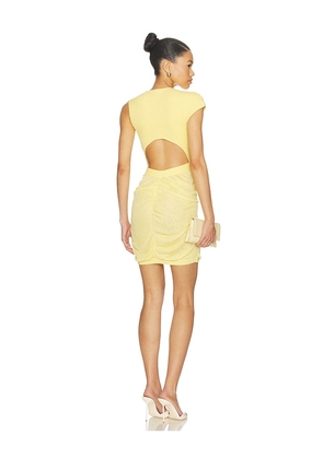 ET OCHS Ingrid Knit Mini Dress in Yellow. Size XS. Also in L, M, S.