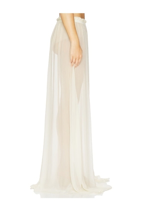 Aya Muse Palli Skirt in Ivory. Size XS. Also in L.
