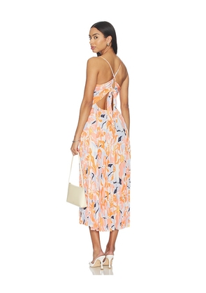 ASTR the Label Blythe Dress in Coral,Blue. Size XS. Also in L, M, S.