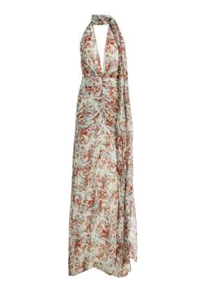 De La Vali Exclusive La Isla Formentera Chiffon Maxi Dress - Moda Operandi