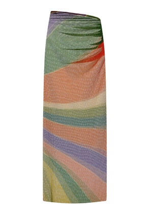 Cala de la Cruz Exclusive La Isla Patella Sparkling Mesh Skirt - Moda Operandi