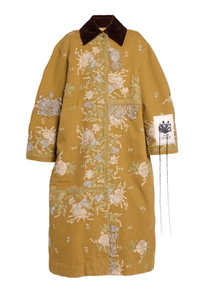 Erdem Embroidered Leather Coat - Moda Operandi