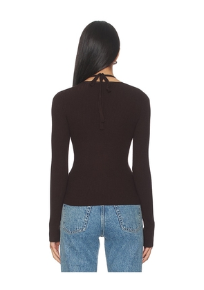 HEARTLOOM Twyla Top in Brown. Size S. Also in XS, M, L, XL.