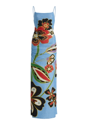 Cala de la Cruz Exclusive La Isla Kim Floral Jersey Maxi Dress - Moda Operandi