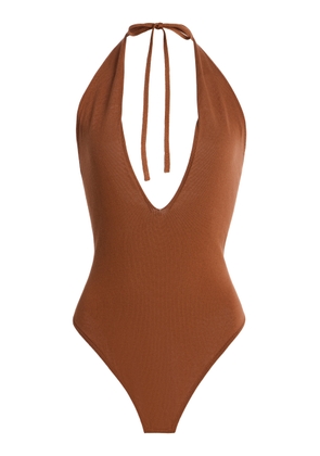 LA VESTE Exclusive La Isla Knit Cotton Polo Bodysuit - Moda Operandi