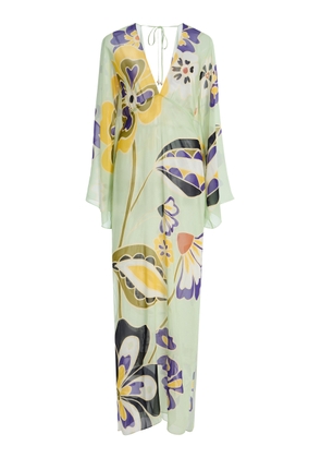 Cala de la Cruz Exclusive La Isla Aysha Georgette Maxi Kaftan - Moda Operandi