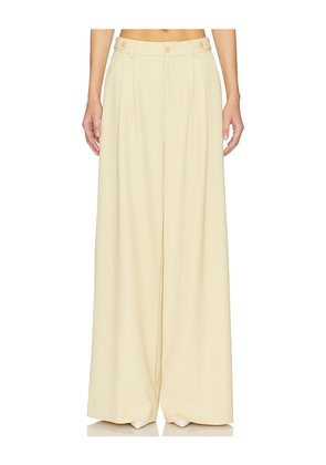 Gestuz Stacy Mid Waist Pants in Beige. Size 32. Also in 34, 36, 38, 40.