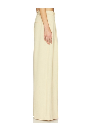 Gestuz Stacy Mid Waist Pants in Beige. Size 32. Also in 34, 36, 38, 40.