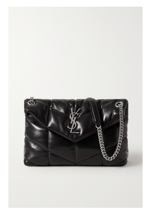 SAINT LAURENT - Puffer Small Quilted Leather Shoulder Bag - Black - One size