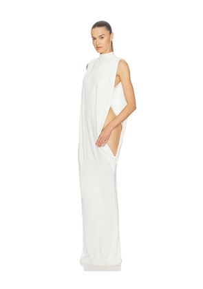 Helsa Katerina Jersey Gown in Ivory. Size XXS. Also in S.