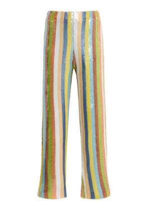 LA VESTE Exclusive La Isla Sequinned Straight-Leg Pants - Moda Operandi