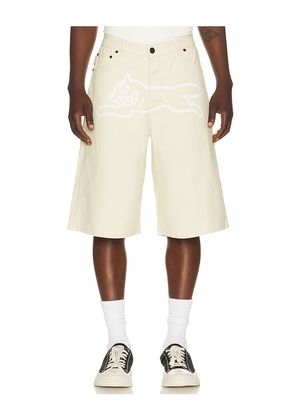 ICECREAM Fenton Shorts in Cream. Size 30. Also in 32, 34, 36.