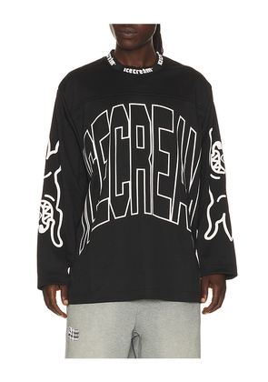 ICECREAM Hyperdrive Long Sleeve Jersey in Black. Size S. Also in L, M, XL/1X.