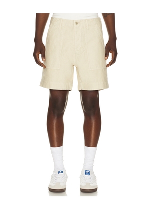 Filson Field Supply Shorts in Cream. Size 30. Also in 32, 34.