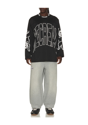 ICECREAM Hyperdrive Long Sleeve Jersey in Black. Size S. Also in L, M, XL/1X.