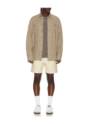 Filson Field Supply Shorts in Cream. Size 30. Also in 32, 34, 36.