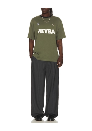 Fred Perry x Meyba Ringer T-Shirt in Green. Size S. Also in L, M, XL/1X.