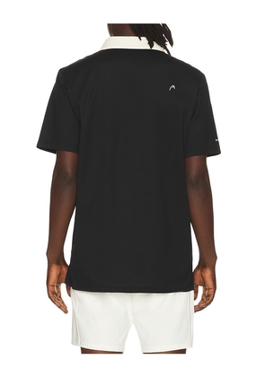 HEAD Golf Color Block Polo in Black. Size M. Also in L, XL/1X.