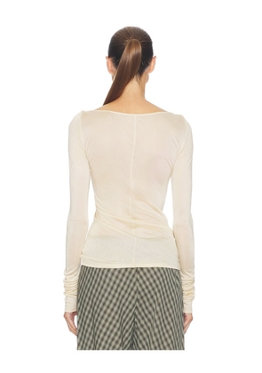 Helsa Slinky Jersey Off The Shoulder Top in Neutral. Size S. Also in XS, XXS, M, L, XL.