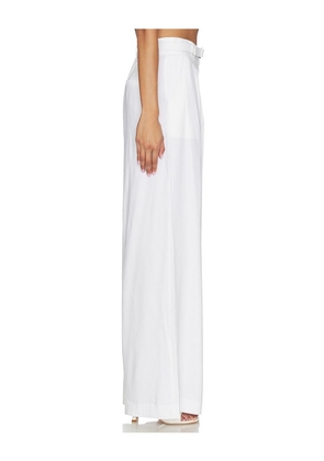 Favorite Daughter The Miranda Linen Pant in White. Size 0. Also in 2, 4, 6, 8, 10.