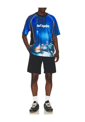 HUF Motion Soccer Jersey in Blue. Size S. Also in M, L, XL/1X.