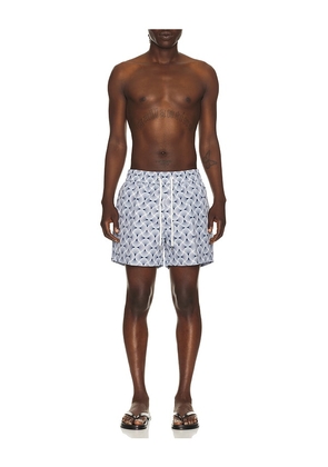 Frescobol Carioca Rio Swim Short in Blue. Size S. Also in M, L, XL/1X, XXL/2X.