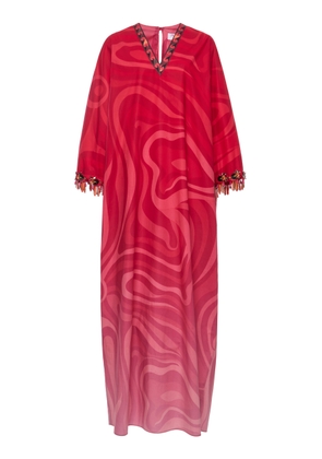 Pucci Exclusive La Isla Caftano Ricamo Maxi Dress - Moda Operandi