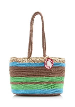 Kilometre Paris Exclusive La Isla Striped Raffia Tote Bag - Moda Operandi