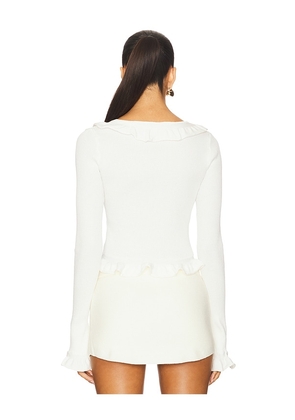 MORE TO COME Renee Cardigan Top in Ivory. Size M. Also in L.