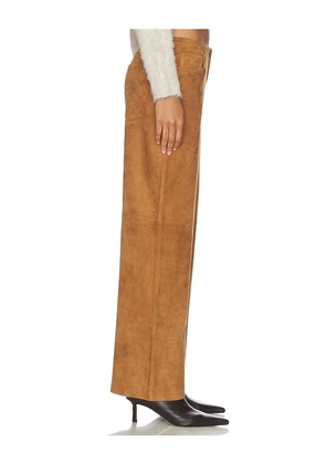 La Ligne Suede Jenny Pant in Brown. Size M. Also in L.