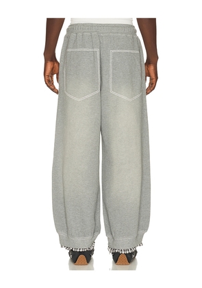 MADFRENZY Layered Sweatpants in Grey. Size S. Also in M, L, XL/1X.