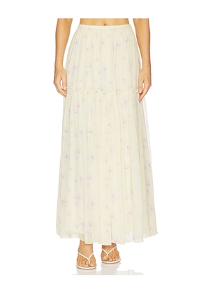 LoveShackFancy Positano Skirt in Lemon. Size 00. Also in 0, 10, 12, 2, 4, 6, 8.