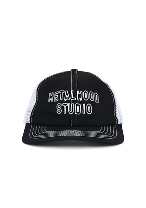 Metalwood Studio Cutie 6-Panel Trucker Hat in Black.