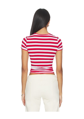 Miaou Mini Tee in Red. Size XXS. Also in S, M, L.