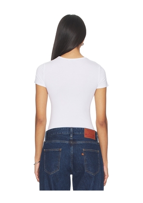 Miaou Mini Tee in White. Size XS. Also in S, M, L.