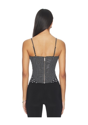 Miaou Deville Corset in Black & White. Size XS. Also in S, L.